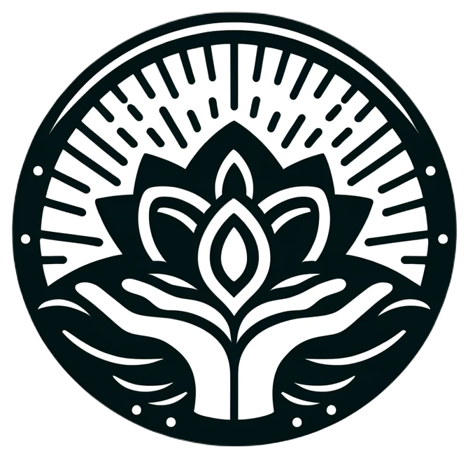 Symbol of Healing Include a symbol like a lotus or a gentle hand, representing care and healing.